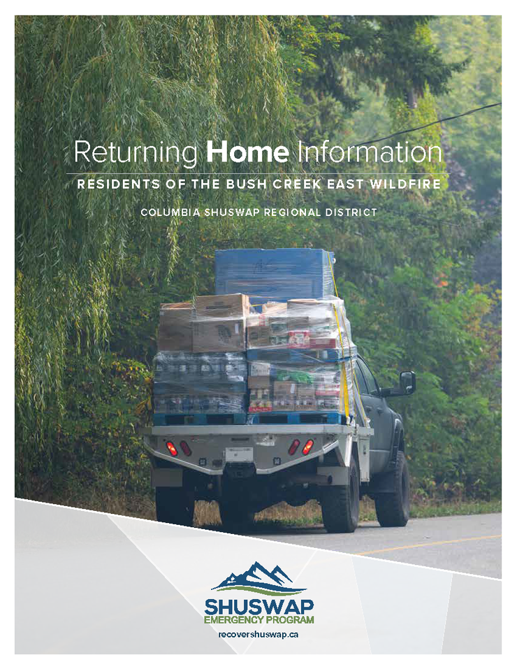 Re-entry Guide for Residents for the Bush Creek East wildfire